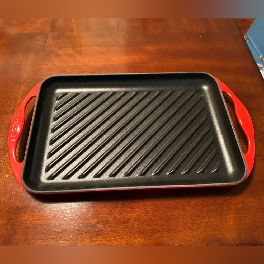 LECREUSET RECTANGULAR SKINNY GRILL unused no box